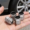 Jeep 4xe In-black On Silver Hexagon Shape Aluminum Tire Valve Stem Caps -set Of 4 Official Licensed 