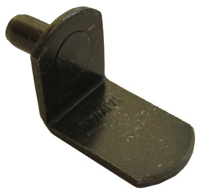 5mm Bracket Style Cabinet Shelf Support Pegs 25 Pack L Clips For Kitchen And Bookcase Black Finish Metal Pins 3 8 In Length