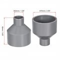 Uxcell Pvc Dwv Reducing Coupling Schedule 40 Gray 32mm X 75mm Socket 4pcs