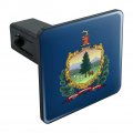 Vermont State Flag Tow Trailer Hitch Cover Plug Insert