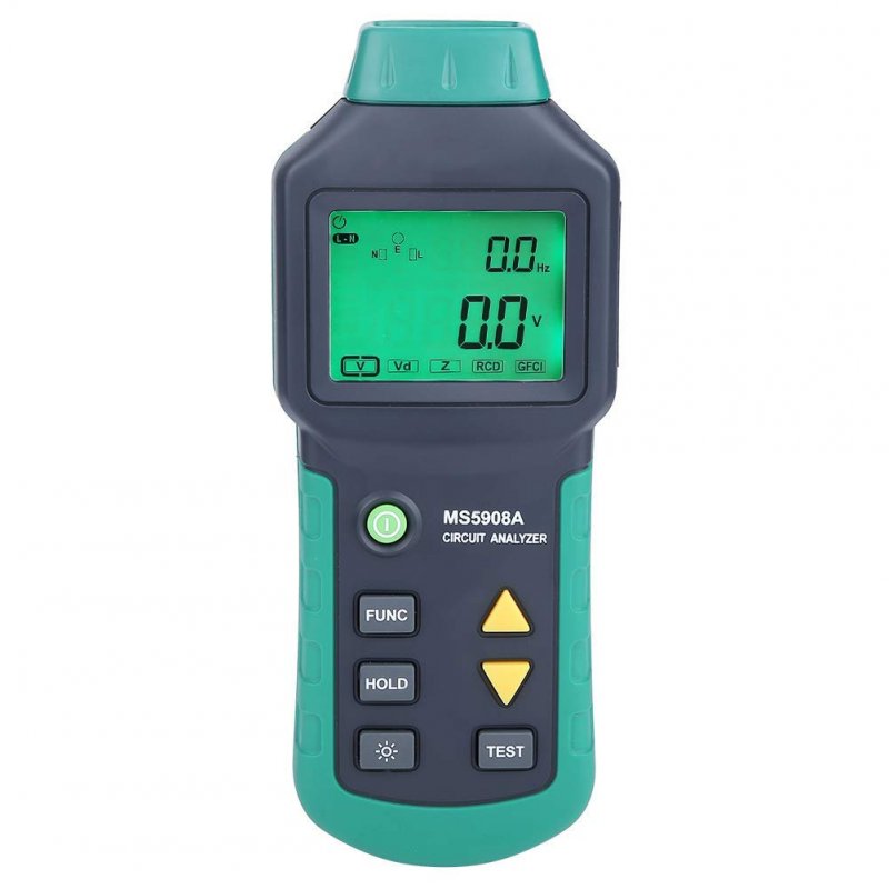 Circuit Analyzer Ac100-240v Rms Tester Mastech Ms5908a Ms5908c Lcd Voltage Gfci Rcd Fault Ms5908a Us Plug