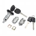 Hihaha No 15298923 15298924 Outer Car Ignition Switch Lock Cylinder Door Set With Keys For Chevy Silverado Gmc Sierra Durable 