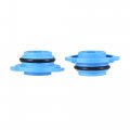 X Autohaux 2pcs 9006 Hb4 Led Headlight Adapter Base Bulb Sockets Retainer Holder Universal For Car Blue