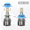 X Autohaux 2pcs 9006 Hb4 Led Headlight Adapter Base Bulb Sockets Retainer Holder Universal For Car Blue