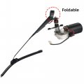 Electric Utv Windshield Wiper Kit 12v Motor Universal Power 90a Wipe Sweep With Washer Pump For Polaris Ranger Rzr 800 900 1000