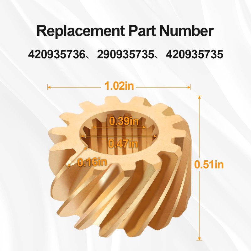 Brass Rotary Valve Gear Sprocket For Seadoo 580 587 650 657 717 720 787 800 Xp Spx Spi Sp Hx Gtx Gts Gti Gt Gsx Gsi Gs Replace