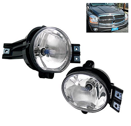 Dodge Ram 1500 2500 3500 Durango Bumper Chrome Fog Lights Lamp