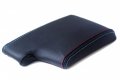 Autoguru Center Console Armrest Synthetic Leather Cover Black M Type Stitch Made For Bmw E90 05-13 