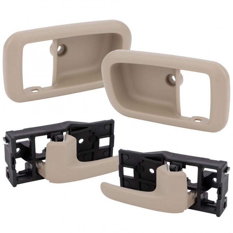 Door Handles Interior Rear Driver Left Passenger Right Side Replacement Fit 2000-2006 For Toyota Tundra Inside Inter Texture