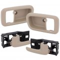 Door Handles Interior Rear Driver Left Passenger Right Side Replacement Fit 2000-2006 For Toyota Tundra Inside Inter Texture 