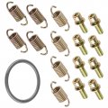 Caltric Exhaust Muffler Silencer Kit Compatible With Polaris Rush 600 Switchback Pro-r 2011-2012