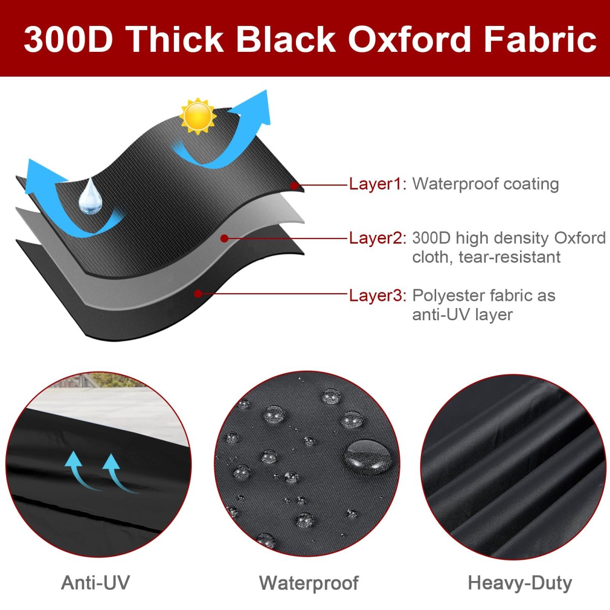 Dream Apparel Motorcycle Seat Cover Sun Shade Waterproof Outdoor Rain Dust Protection Universal Fit Heavy Duty Windproof