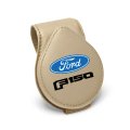 Ford F 150 2015 Up Magnetic Sunglass Holder Beige Faux Leather Sun Visor Mount Clip Officially Licensed 2 5 In X 3 38