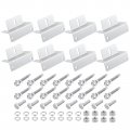 Uxcell Set Of 8 Solar Panel Z Bracket Mount Aluminum Mounting Brackets Lightweight Kit For Rv Roof Trailers Yachts And Wall