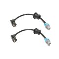 Rear Abs Speed Sensors For Chevy Equinox 2005 2006 Driver And Passenger Side Pair Blade Type 2 Female Terminal With Wiring 
