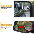 Gift2u Blind Spot Mirror Fan Shape Hd Glass Rear View Convex 360a Adjustment Wide Angle Side Blindless Without Housing 1 Pair