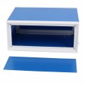 Uxcell 170mmx130mmx80mm Rectangle Project Enclosure Case Electric Junction Box Blue