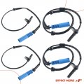 A-premium Abs Wheel Speed Sensor Compatible With Bmw Models X5 2003 2004 2005 2006 Front And Rear Side 4-pc Set Replace
