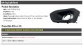 Fog Light Bezel With Chrome Trim Left Driver Side For 2012 2014 Subaru Impreza Excludes Wrx And Sti Models