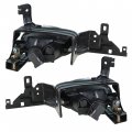 Labwork 1 Pair Fog Lights Assembly Replacement For 2011-2012 Honda Accord Sedan Clear Lens With Bulbs Harness Switch Kit