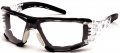 Pyramex Safety Fyxate Glasses Clear H2max Anti-fog Lens With Foam Padding