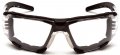 Pyramex Safety Fyxate Glasses Clear H2max Anti-fog Lens With Foam Padding