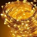 Dreamworth 165ft Led String Lights 500 Starry On 50m Silver Coating Copper Wire 12v Dc Power Adapter 24 Key Remote Control Warm