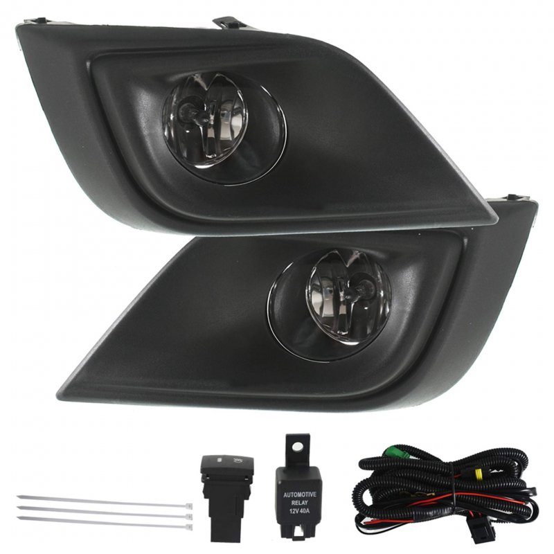 Fog Light Lamp Assembly For Murano 2015 Driver And Passenger Side Pair With H11 Halogen Bulbs Front Bumper Covers Harness