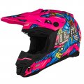 Youth Atv And Dirt Bike Helmet Offroad Ap-868 Dot Ece Certified Kids Motocross With Removable Visor Liner Flo Pink Small 
