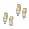 Hqrp 4-pack G4 Bi-pin 52 Leds Light Bulb Smd 2835 Cool White For Microwave Oven Puck Refrigerator Under-cabinets Reading