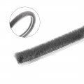 Uxcell Brush Weather Stripping 15m 49 2ft Card-slot Seal Strip Pile Weatherstrip Sweep Elastic For Door Window 7x8mm Wxh