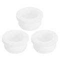 3pcs Rubber Grommets 25mm Drill Hole 20mm Id Top Hat Grommet White Silicone Plug Gasket For Wiring Automotive 
