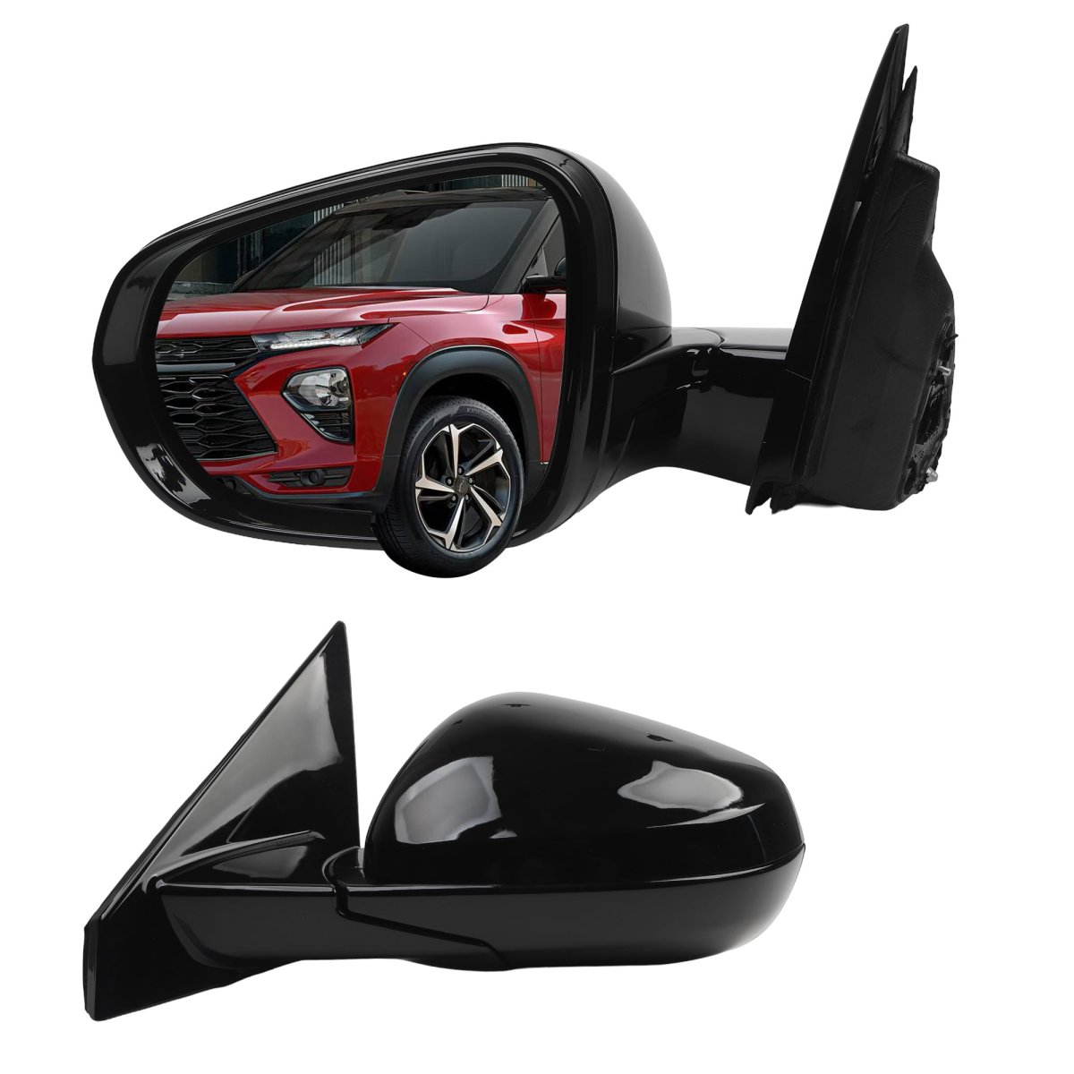 Dasbecan Side Rear View Mirror For 2021-2024 Chevy Chevrolet Trailblazer Lt Power Heated Glass Door Rearview Driver Left