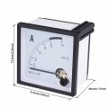 Uxcella Ac 0-5a Analog Panel Ammeter Gauge Ampere Current Meter 44l1 1 5 Error Margin White Black