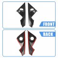 Uxcell Carbon Fiber Pattern Front Door Window A Pillar Speaker Decoration Trim Cover For Honda Civic 10th Gen 2016-2021 Stylish