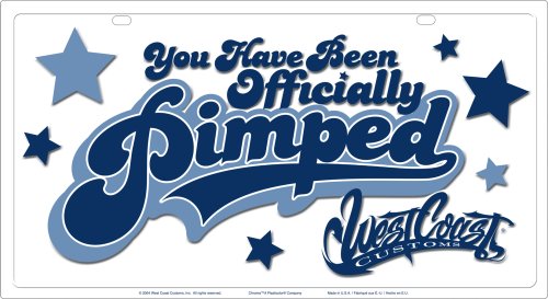 West Coast Customs 11 5 X 21 Mega Tag