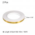 Uxcell 2pcs 0 39 Inchx164 Ft Foil Self Adhesive Tile Sticker Decoration Gap Sealing Tape Strip Waterproof Self-adhesive Floor