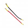 Uxcell 10pcs Red Black 24cm Length Battery Wire Power Transfer Cable For Car