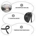 Wakauto Butyl Sealant Tape 2pcs Sealing Car Door Protectors For Windshield Anti-collision Waterproof Glue