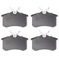 D340 Rear Ceramic Disc Brake Pads Kit For Audi A4 A6 A8 Tt Vw Beetle Golf Jetta Cabrio Peugeot 405 4 Piece Set 