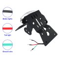 Fender Eliminator Kit For Gsx 8r 2024 To 2026 And 8s 2023 License Plate Holder With Led Tail Light Clear Lens Aluminum