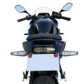 Fender Eliminator Kit For Gsx 8r 2024 To 2026 And 8s 2023 License Plate Holder With Led Tail Light Clear Lens Aluminum