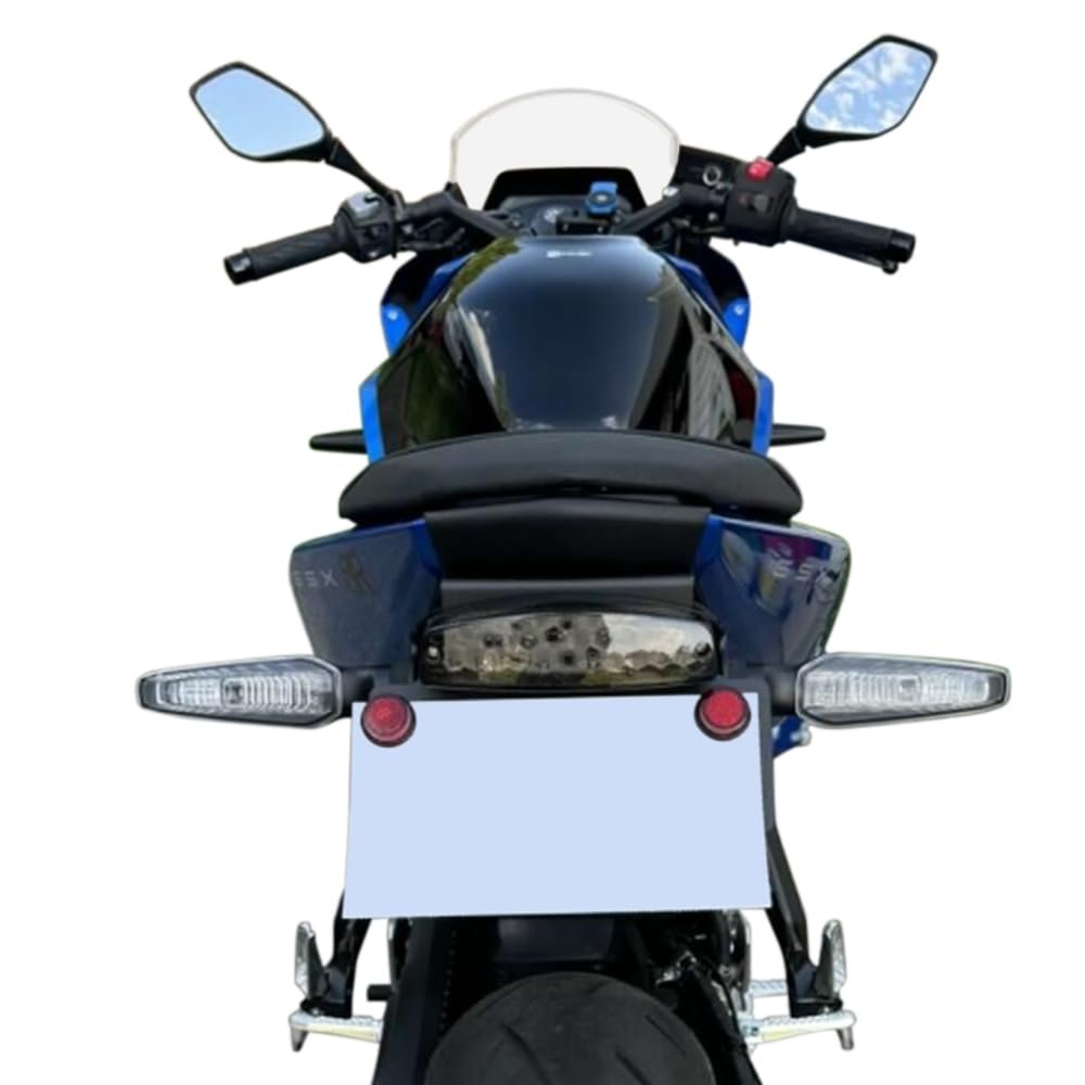 Fender Eliminator Kit For Gsx 8r 2024 To 2026 And 8s 2023 License Plate Holder With Led Tail Light Clear Lens Aluminum
