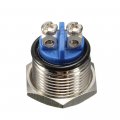 Esupport Car 19mm Momentary Stainless Metal Push Button Switch 3a 250v 2pin Pack Of 10