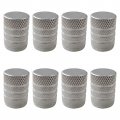 8x Aluminum Tire Valve Stem Caps Compatible With Most Cars Trucks Motorcycles Suvs Bikes Silver