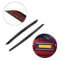 Ocpty 2pcs Glossy Black Rear Trunk Plate Trim Cover Overlay Compatible With 0 2014-2017 For Infiniti Q50