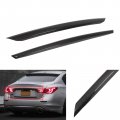 Ocpty 2pcs Glossy Black Rear Trunk Plate Trim Cover Overlay Compatible With 0 2014-2017 For Infiniti Q50