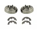1996-1998 Toyota Tercel 2 Brake Drums Shoes Without Abs 