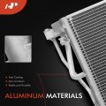 A-premium A C Condenser Replace 976061d100 Compatible With 2007010 Kia Rondo 2 4l 2 7l