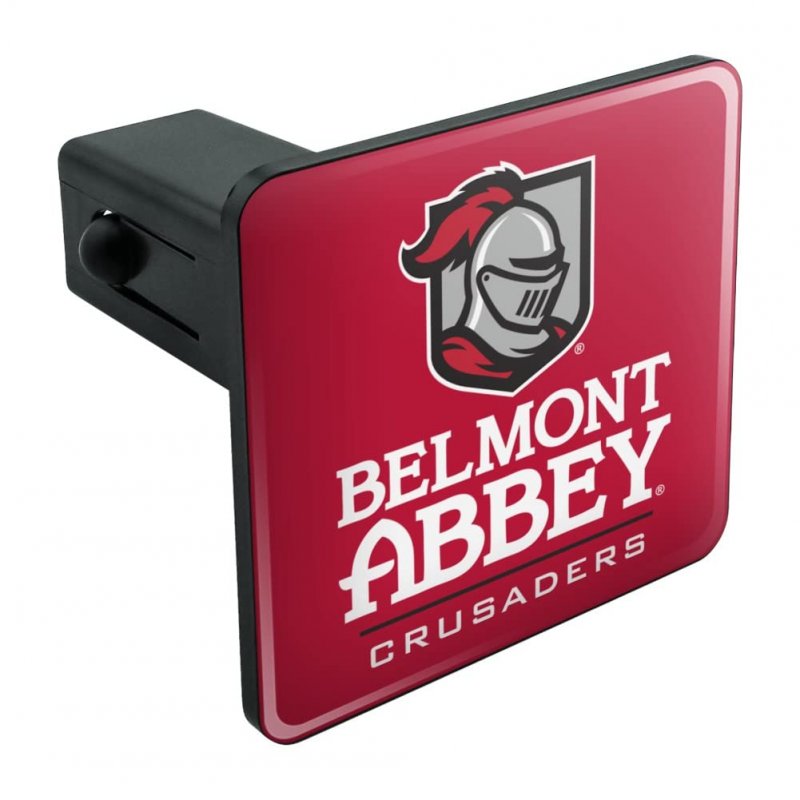 Belmont Abbey College Crusaders Logo Tow Trailer Hitch Cover Plug Insert 1 25 In Receiver Heavy Duty Abs Plastic Modern Style